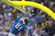 DETROIT, MI - OCTOBER 20: Wide receiver Calvin Johnson #81 of the Detroit Lions celebrates after catching a touchdown pass during the second half against the Cincinnati Bengals at Ford Field on October 20, 2013 in Detroit, Michigan. The Bengals defeated t