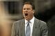 KANSAS CITY, MO - MARCH 22: Head coach Bill Self of the Kansas Jayhawks reacts in the second half against the Western Kentucky Hilltoppers during the second round of the 2013 NCAA Men's Basketball Tournament at the Sprint Center on March 22, 2013 in Kans