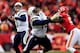 Rivers loads up to throw against the Chiefs in the late November matchup. He would torch the Chiefs for 392 yards that day.