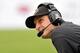 TAMPA, FL - DECEMBER 15: Coach Jim Harbaugh of the San Francisco 49ers watches play against the Tampa Bay Buccaneers December 15, 2013 at Raymond James Stadium in Tampa, Florida. The 49ers won 33 - 14. (Photo by Al Messerschmidt/Getty Images)