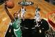 NEW YORK, NY - DECEMBER 10: Jordan Crawford #27 of the Boston Celtics dunks during a game against the Brooklyn Nets at Barclays Center on December 10, 2013 in the Brooklyn borough of New York City. NOTE TO USER: User expressly acknowledges and agrees tha