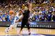 DURHAM, NC - DECEMBER 16: Quinn Cook #2 of the Duke Blue Devils drives against Tyler Strange #2 of the Gardner-Webb Runnin' Bulldogs during play at Cameron Indoor Stadium on December 16, 2013 in Durham, North Carolina. (Photo by Grant Halverson/Getty Im