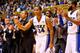 DURHAM, NC - NOVEMBER 15: Andre Dawkins #34 of the Duke Blue Devils cheers on his teammates during a game againt the Florida Atlantic Owls at Cameron Indoor Stadium on November 15, 2013 in Durham, North Carolina. (Photo by Grant Halverson/Getty Images)