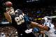 NEW ORLEANS, LA - DECEMBER 08: Jimmy Graham #80 of the New Orleans Saints has a pass broken up by Mike Mitchell #21 of the Carolina Panthers at Mercedes-Benz Superdome on December 8, 2013 in New Orleans, Louisiana. (Photo by Chris Graythen/Getty Images