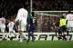 BARCELONA, SPAIN - FEBRUARY 21: John Arne Riise of Liverpool (6) watches his shot hit the back of the net for their second goal during the UEFA Champions League round of 16 first leg match between Barcelona and Liverpool at the Nou Camp Stadium on Februa