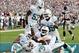 The Miami Dolphins are hoping that at season's end they'll have more to celebrate than the New England Patriots.