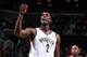 NEW YORK, NY - DECEMBER 16: Kevin Garnett #2 of the Brooklyn Nets gets excited during a game against the Philadelphia 76ers at the Barclays Center on December 16, 2013 in the Brooklyn borough of New York City. NOTE TO USER: User expressly acknowledges an