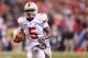 INDIANAPOLIS, IN - DECEMBER 07: Quarterback Braxton Miller #5 of the Ohio State Buckeyes looks to run during the Big Ten Conference Championship game against the Michigan State Spartans at Lucas Oil Stadium on December 7, 2013 in Indianapolis, Indiana.