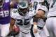 Dec 15, 2013; Minneapolis, MN, USA; Philadelphia Eagles running back LeSean McCoy (25) carries the ball during the third quarter against the Minnesota Vikings at Mall of America Field at H.H.H. Metrodome. Mandatory Credit: Brace Hemmelgarn-USA TODAY Sport