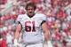 Apr 20, 2013; Tuscaloosa, AL, USA; Alabama Crimson Tide White Team offensive lineman Anthony Steen (61) during the Annual A-Day game at Bryant Denny Stadium. Mandatory Credit: Marvin Gentry-USA TODAY Sports