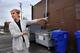 Kathy Peterson stands outside the Dockside Cafe in Portland, where 20 years ago she found incriminating evidence of the Kerrigan plot in a dumpster.