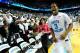 CHAPEL HILL, NC - DECEMBER 14: Kennedy Meeks #3 of the North Carolina Tar Heels reacts as he leaves the floor after a win over the Kentucky Wildcats at the Dean Smith Center on December 14, 2013 in Chapel Hill, North Carolina. North Carolina won 82-77.