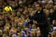 LIVERPOOL, ENGLAND - DECEMBER 14: Everton Manager Roberto Martinez returns the ball during the Barclays Premier League match between Everton and Fulham at Goodison Park on December 14, 2013 in Liverpool, England. (Photo by Paul Thomas/Getty Images)