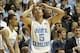 Nov 17, 2013; Chapel Hill, NC, USA; North Carolina Tar Heels guard Marcus Paige (5) reacts after a pass went out of bounds in the final minutes of their loss to the Belmont Bruins at Dean E. Smith Student Activities Center. Belmont won 83-80. Mandatory Cr