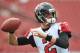 TAMPA, FL - NOVEMBER 17: Quarterback Matt Ryan #2 of the Atlanta Falcons warms up for play against the Tampa Bay Buccaneers November 17, 2013 at Raymond James Stadium in Tampa, Florida. (Photo by Al Messerschmidt/Getty Images)