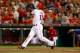 CINCINNATI, OH - SEPTEMBER 24: Shin-Soo Choo #17 of the Cincinnati Reds hits a single in the first inning against the New York Mets at Great American Ball Park on September 24, 2013 in Cincinnati, Ohio. (Photo by Andy Lyons/Getty Images)