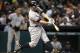 HOUSTON,TX - SEPTEMBER 29: Mark Reynolds #39 of the New York Yankees hits a solo home run during the fourteenth inning against the Houston Astros on September 29, 2013 at Minute Maid Park in Houston, TX. (Photo by Eric Christian Smith/Getty Images)