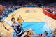OKLAHOMA CITY, OK - DECEMBER 13: Jeremy Lamb #11 of the Oklahoma City Thunder drives to the basket against the Los Angeles Lakers on December 13, 2013 at the Chesapeake Energy Arena in Oklahoma City, Oklahoma. NOTE TO USER: User expressly acknowledges an