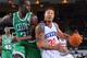 NEWARK, DE - OCTOBER 11: Royce White #30 of the Philadelphia 76ers drives to the basket against the Boston Celtics at the Bob Carpenter Center on October 11, 2013 in Newark, Delaware. NOTE TO USER: User expressly acknowledges and agrees that, by download