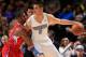 DENVER, CO - MARCH 07: Danilo Gallinari #8 of the Denver Nuggets controls the ball against Chris Paul #3 of the Los Angeles Clippers at the Pepsi Center on March 7, 2013 in Denver, Colorado. NOTE TO USER: User expressly acknowledges and agrees that, by d