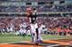 CINCINNATI, OH - DECEMBER 08: A.J. Green#18 of the Cincinnati Bengals catches a touchdown pass during the NFL game against the Indianapolis Colts at Paul Brown Stadium on December 8, 2013 in Cincinnati, Ohio. (Photo by Andy Lyons/Getty Images)