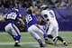 MINNEAPOLIS, MN - DECEMBER 15: Nick Foles #9 of the Philadelphia Eagles scrambles with the ball as Jared Allen #69 and Brian Robison #96 of the Minnesota Vikings give chase during the second quarter of the game on December 15, 2013 at Mall of America Fiel