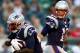 PHILADELPHIA, PA - AUGUST 09: Tom Brady #12 of the New England Patriots hands the ball off to LeGarrette Blount #29 in the first quarter against the Philadelphia Eagles on August 9, 2013 at Lincoln Financial Field in Philadelphia, Pennslyvania. (Photo