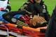 MILAN, ITALY - DECEMBER 16: Urby Emanuelson of AC Milan injured during the Serie A match between AC Milan and AS Roma at San Siro Stadium on December 16, 2013 in Milan, Italy. (Photo by Claudio Villa/Getty Images)