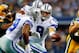 ARLINGTON, TX - DECEMBER 15: Quarterback Tony Romo #9 hands the ball off to running back DeMarco Murray #29 of the Dallas Cowboys in the first quarter against the Green Bay Packers during a game at AT&T Stadium on December 15, 2013 in Arlington, Texas. (
