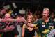 SYDNEY, AUSTRALIA - AUGUST 30: Simon Whitlock of Australia walks out to compete in his quarter-final match against Andy Hamilton of England during day two of the Sydney Darts Masters at Luna Park on August 30, 2013 in Sydney, Australia. (Photo by Mark K