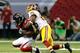 ATLANTA, GA - DECEMBER 15: Desmond Trufant #21 of the Atlanta Falcons intercepts a pass intended for Pierre Garcon #88 of the Washington Redskins at Georgia Dome on December 15, 2013 in Atlanta, Georgia. (Photo by Kevin C. Cox/Getty Images)