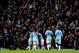 MANCHESTER, ENGLAND - DECEMBER 14: Fernandinho of Manchester City celebreates with tenm mates after scoring their fifth goal during the Barclays Premier League match between Manchester City and Arsenal at Etihad Stadium on December 14, 2013 in Manchester,