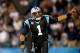 CHARLOTTE, NC - DECEMBER 15: Cam Newton #1 of the Carolina Panthers celebrates after a play during their game against the New York Jets at Bank of America Stadium on December 15, 2013 in Charlotte, North Carolina. (Photo by Streeter Lecka/Getty Images)