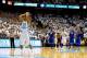 CHAPEL HILL, NC - DECEMBER 14: James Michael McAdoo #43 of the North Carolina Tar Heels shoots technical free throws during a win over the Kentucky Wildcats at the Dean Smith Center on December 14, 2013 in Chapel Hill, North Carolina. North Carolina won