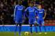 STOKE ON TRENT, ENGLAND - DECEMBER 07: Dejected Chelsea players Demba Ba, Samuel Eto'o and John Terry react after conceding a third goal during the Barclays Premier League match between Stoke City and Chelsea at Britannia Stadium on December 7, 2013 in