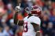 AUBURN, AL - NOVEMBER 30: Kevin Norwood #83 of the Alabama Crimson Tide celebrates his second quarter touchdown against the Auburn Tigers at Jordan-Hare Stadium on November 30, 2013 in Auburn, Alabama. (Photo by Kevin C. Cox/Getty Images)