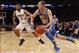 Dec 19, 2013; New York, NY, USA; UCLA Bruins guard Bryce Alford (20) dribbles the ball around Duke Blue Devils forward Jabari Parker (1) during the second half at Madison Square Garden. The Blue Devils won 80-63. Mandatory Credit: Adam Hunger-USA TODAY Sp