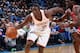 OKLAHOMA CITY, OK - DECEMBER 19: Reggie Jackson #15 of the Oklahoma City Thunder drives to the basket against the Chicago Bulls during an NBA game on December 19, 2013 at the Chesapeake Energy Arena in Oklahoma City, Oklahoma. NOTE TO USER: User expressly