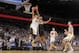 OAKLAND, CA - DECEMBER 19: Stephen Curry #30 of the Golden State Warriors goes up for the shot against Boris Diaw #33 of the San Antonio Spurs on December 19, 2013 at Oracle Arena in Oakland, California. NOTE TO USER: User expressly acknowledges and agree