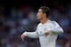 MADRID, SPAIN - NOVEMBER 09: Cristiano Ronaldo of Real Madrid CF celebrates scoring the opening goal during the La Liga match between Real Madrid CF and Real Sociedad de Futbol at Estadio Santiago Bernabeu on November 9, 2013 in Madrid, Spain. (Photo b