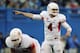 SAN JOSE, CA - NOVEMBER 29: Quarterback Derek Carr #4 of the Fresno State Bulldogs points out the San Jose State Spartans defense in the second quarter on November 29, 2013 at Spartan Stadium in San Jose, California. (Photo by Brian Bahr/Getty Images)