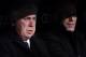MADRID, SPAIN - DECEMBER 18: Head coach Carlo Ancelotti (L) of Real Madrid looks on with assistant coach Zinedine Zidane during the start of the Copa del Rey, Round of 32 2nd leg match between Real Madrid and Olimpic de Xativa at Santiago Bernabeu stadiu