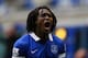 LIVERPOOL, ENGLAND - NOVEMBER 23: Romelu Lukaku of Everton celebrates scoring his team's third goal during the Barclays Premier League match between Everton and Liverpool at Goodison Park on November 23, 2013 in Liverpool, England. (Photo by Alex Livese