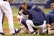 Tampa Bay pitcher Alex Cobb got hit by a liner in 2013.