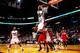 MIAMI, FL - NOVEMBER 03: Chris Andersen #11 of the Miami Heat attempts to dunk the ball as Eric Maynor #6 of the Washington Wizards looks on at American Airlines Arena on November 3, 2013 in Miami, Florida. NOTE TO USER: User expressly acknowledges and ag