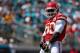 JACKSONVILLE, FL - SEPTEMBER 08: Justin Houston #50 of the Kansas City Chiefs celebrates a sack during a game against the Jacksonville Jaguarsat EverBank Field on September 8, 2013 in Jacksonville, Florida. (Photo by Mike Ehrmann/Getty Images)