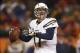 Dec 12, 2013; Denver, CO, USA; San Diego Chargers quarterback Philip Rivers (17) looks to throw the ball during the second half against the Denver Broncos at Sports Authority Field at Mile High. The Chargers won 27-20. Mandatory Credit: Chris Humphreys-U