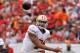 TAMPA, FL - DECEMBER 15: Quarterback Colin Kaepernick #7 of the San Francisco 49ers releases a pass against the Tampa Bay Buccaneers December 15, 2013 at Raymond James Stadium in Tampa, Florida. (Photo by Al Messerschmidt/Getty Images)