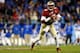 CHARLOTTE, NC - DECEMBER 07: Quarterback Jameis Winston #5 of the Florida State Seminoles looks to pass against the Duke Blue Devils during the ACC Championship game at Bank of America Stadium on December 7, 2013 in Charlotte, North Carolina. (Photo by