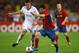 ROME - MAY 27: Lionel Messi of Barcelona battles for the ball with Michael Carrick of Manchester United during the UEFA Champions League Final match between Barcelona and Manchester United at the Stadio Olimpico on May 27, 2009 in Rome, Italy. (Photo by